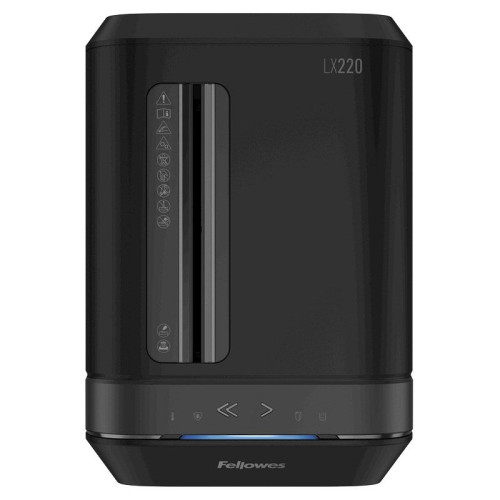 Шредер Fellowes PowerShred LX220 (секр.P-4) перекрестный 20 лист. 30 л, скрепки/скобы/пл.карты