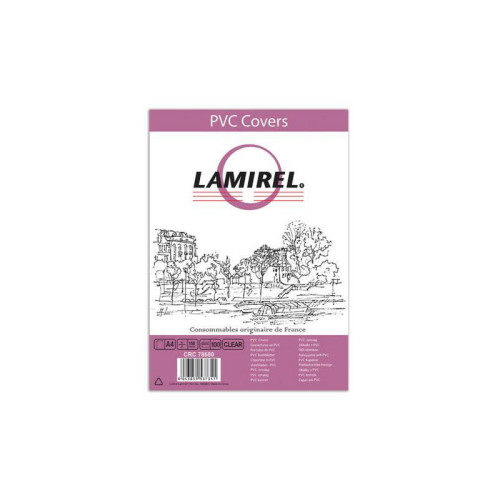 Обложки для переплёта Fellowes A4 150мкм прозрачный (100шт) Lamirel (LA-78680)