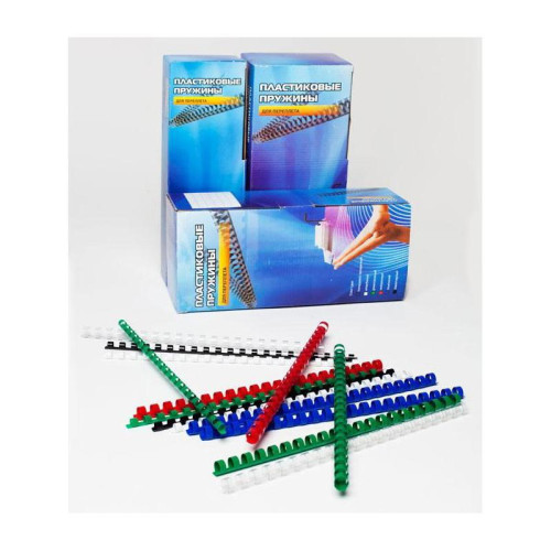 Пружины для переплета пластиковые Office Kit d=32мм 251-280лист A4 черный (50шт) BP2100