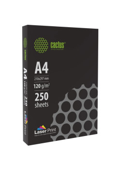 Бумага Cactus CS-LPA4120250 A4/120г/м2/250л./белый CIE170% для лазерной печати