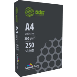 Бумага Cactus CS-LPA4200250 A4/200г/м2/250л./белый CIE170% для лазерной печати