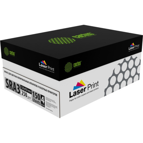 Бумага Cactus CS-LPSRA3250150 SRA3/250г/м2/белый/150л. CIE170% для лазерной печати Бумага Cactus CS-LPSRA3250150 SRA3/250г/м2/белый/150л. CIE170% для лазерной печати