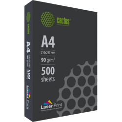 Бумага Cactus CS-LPA490500 A4/90г/м2/500л./белый CIE170% для лазерной печати
