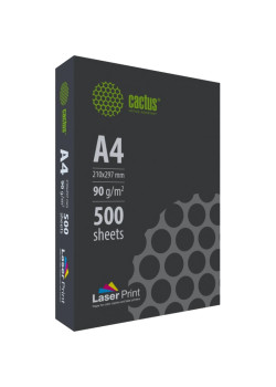 Бумага Cactus CS-LPA490500 A4/90г/м2/500л./белый CIE170% для лазерной печати