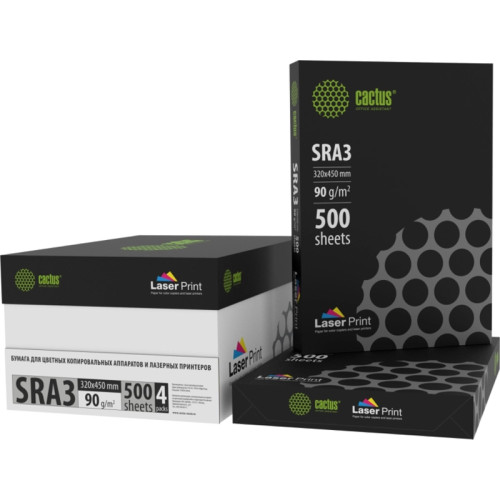 Бумага Cactus CS-LPSRA390500 SRA3/90г/м2/белый/500л. CIE170% для лазерной печати