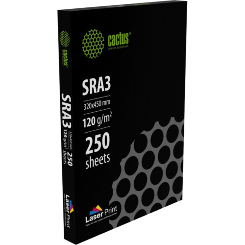 Бумага Cactus CS-LPSRA3120250 SRA3/120г/м2/белый/250л. CIE170% для лазерной печати