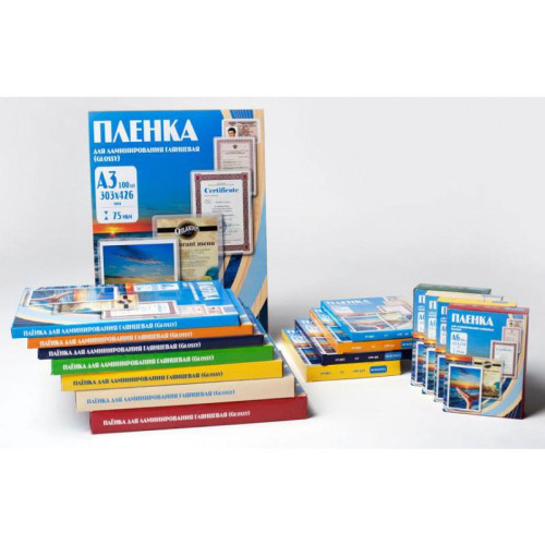 Пленка для ламинирования Office Kit 100мкм A5 (100шт) глянцевая 154x216мм PLP10620