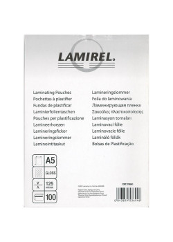 Пленка для ламинирования  Lamirel А5, 125мкм, 100 шт.