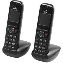 Р/Телефон Dect Gigaset AS690A Trio черный (труб. в компл.:3шт) автооветчик АОН
