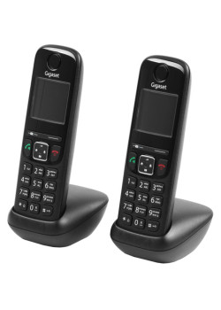 Р/Телефон Dect Gigaset AS690A Trio черный (труб. в компл.:3шт) автооветчик АОН