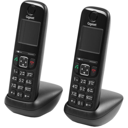 Р/Телефон Dect Gigaset AS690A Trio черный (труб. в компл.:3шт) автооветчик АОН