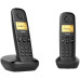 Р/Телефон Dect Gigaset A270 Duo Rus черный (труб. в компл.:2шт) АОН