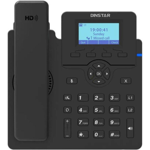 Телефон IP Dinstar C60U черный Телефон IP Dinstar C60U черный