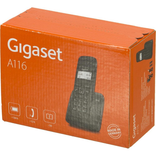 Р/Телефон Dect Gigaset A116 RUS черный АОН