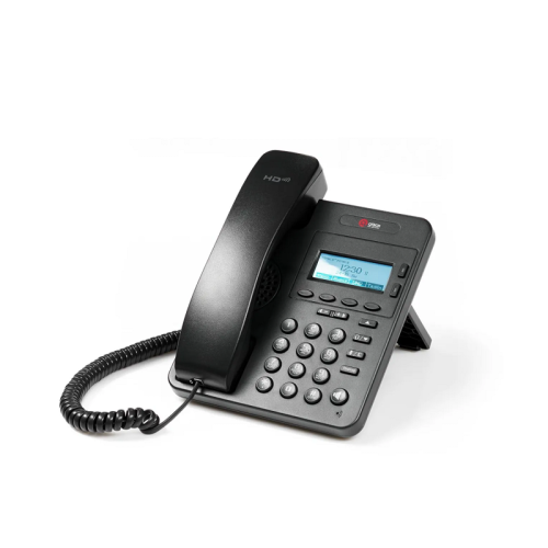 VoIP телефон/ VoIP телефон, 2 линии SIP, 25 клавиш, включая 5 программируемых, кнопка отключения микрофона, графический LCD экран 128*64 с подсветкой, 2 порта Ethernet RJ-45 LAN/PC, разъем для гарнитуры RJ-9, поддержка PoE