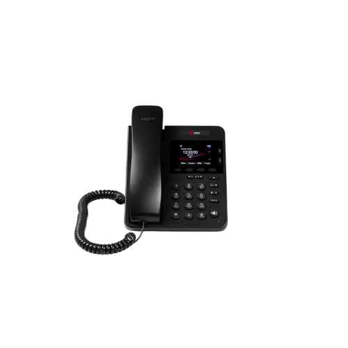 VoIP телефон/ VoIP телефон, 2 SIP линии, 25 клавиш, включая 5 программируемых, цветной графический дисплей с подсветкой 320*240, 2 порта Ethernet RJ-45 LAN/PC, разъем для гарнитуры RJ-9, поддержка PoE. (без блока питания в комплекте).