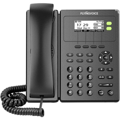 Телефон IP Flyingvoice FIP-10P черный (FIP10P)