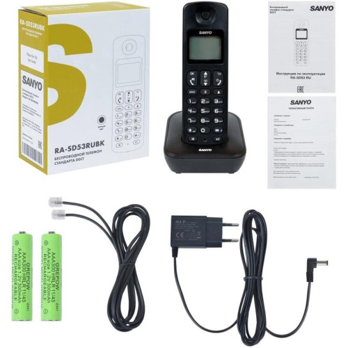 Р/Телефон Dect Sanyo RA-SD53RUBK черный АОН