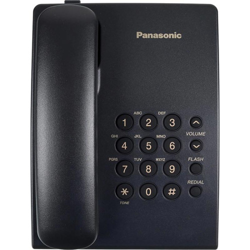 Телефон проводной Panasonic KX-TS2350RUB черный
