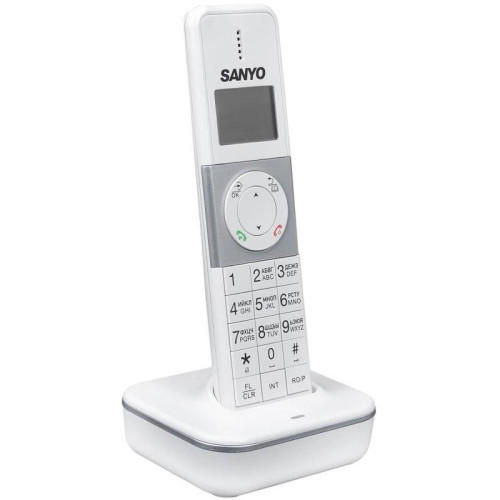Р/Телефон Dect Sanyo RA-SD1102RUWH белый/серебристый АОН