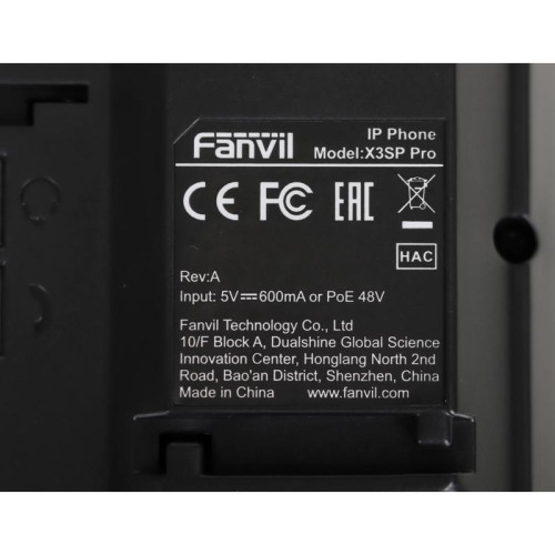 Телефон IP Fanvil X3SP Pro черный Телефон IP Fanvil X3SP Pro черный