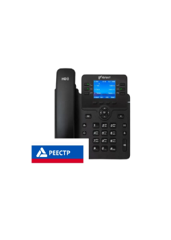 IP-телефон Flat-Phone B6: 6 SIP-аккаунтов, 2 порта 10/100/1000BASE-T (RJ-45), ЖК-дисплей, PoE, ТОРП