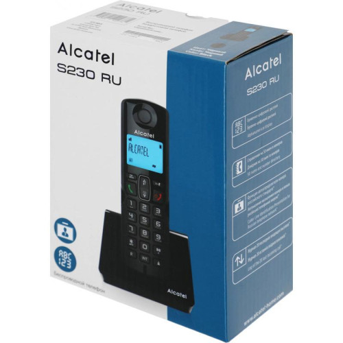 Р/Телефон Dect Alcatel S230 RU черный АОН Р/Телефон Dect Alcatel S230 RU черный АОН