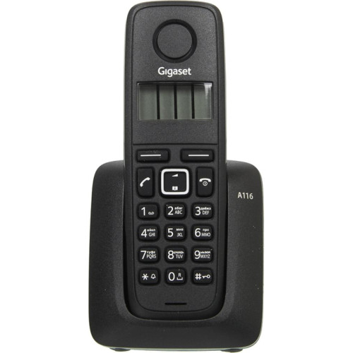 Р/Телефон Dect Gigaset A116 RUS черный АОН