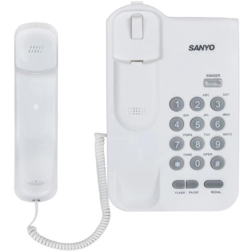 Телефон проводной Sanyo RA-S108W белый