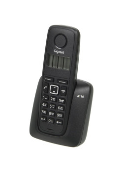 Р/Телефон Dect Gigaset A116 RUS черный АОН
