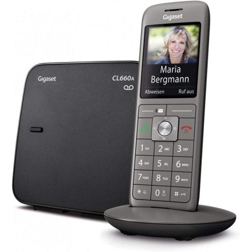 Р/Телефон Dect Gigaset CL660A SYS RUS черный автооветчик АОН