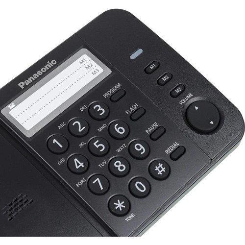 Телефон проводной Panasonic KX-TS2352RUB черный