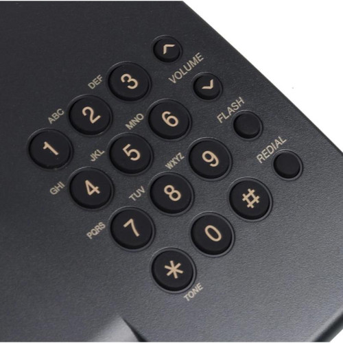 Телефон проводной Panasonic KX-TS2350RUB черный