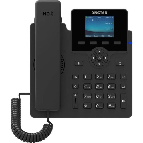Телефон IP Dinstar C62UP черный Телефон IP Dinstar C62UP черный