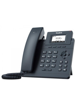 Телефон IP Yealink SIP-T30P с блоком питания черный (SIP-T30P)
