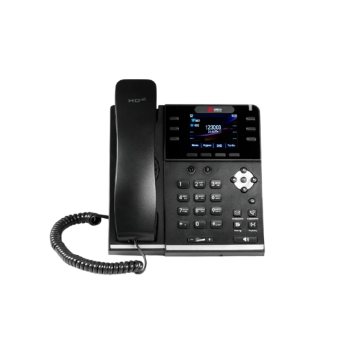 VoIP телефон/ Профессиональный VoIP телефон, 6 линий SIP, 37 клавиш, 6 клавиш быстрого набора с возможностью отображать статус абонента, графический ЖК дисплей с подсветкой 