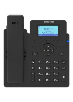 Телефон IP Dinstar C60GP черный