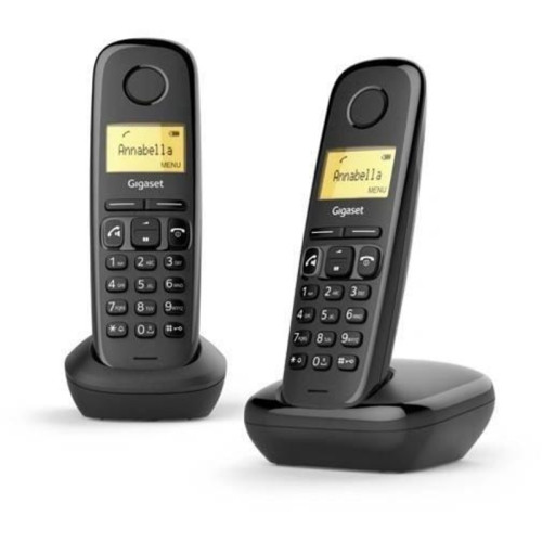 Р/Телефон Dect Gigaset A270 Duo Rus черный (труб. в компл.:2шт) АОН