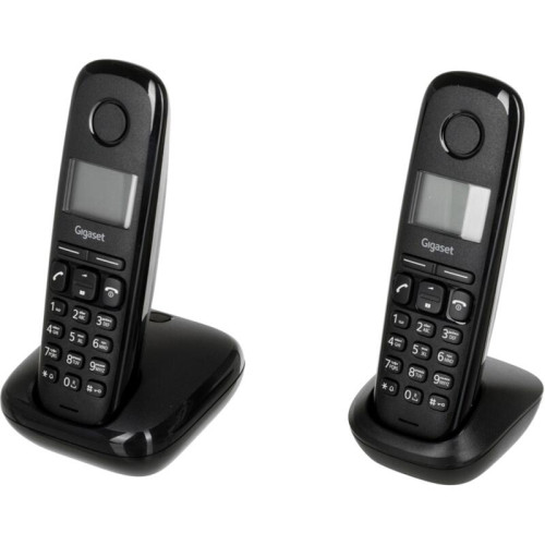 Р/Телефон Dect Gigaset A170 DUO черный (труб. в компл.:2шт) АОН