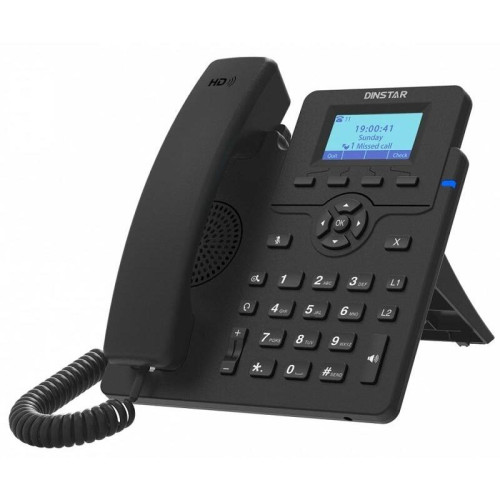 Телефон IP Dinstar C60GP черный
