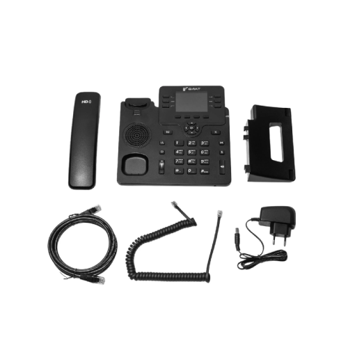 IP-телефон Flat-Phone B6: 6 SIP-аккаунтов, 2 порта 10/100/1000BASE-T (RJ-45), ЖК-дисплей, PoE, ТОРП IP-телефон Flat-Phone B6: 6 SIP-аккаунтов, 2 порта 10/100/1000BASE-T (RJ-45), ЖК-дисплей, PoE, ТОРП