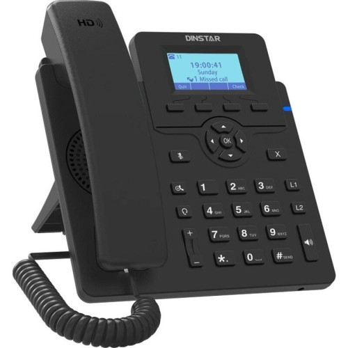 Телефон IP Dinstar C60GP черный