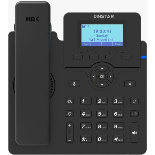 Телефон IP Dinstar C60UP черный Телефон IP Dinstar C60UP черный