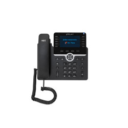 IP-телефон Flat-Phone B10: 20 SIP-аккаунтов, 2 порта 10/100/1000BASE-T (RJ-45), ЖК-дисплей, PoE