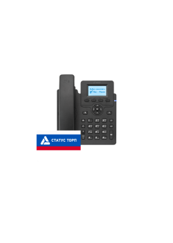 IP-телефон Flat-Phone C10: 2 SIP-аккаунта, 2 порта 10/100BASE-T (RJ-45), ЖК-дисплей, PoE, адаптер питания 220В, ТОРП