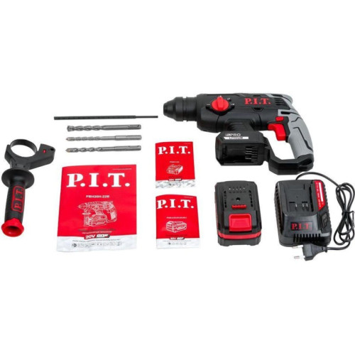 Перфоратор P.I.T. PBH20H-22B/1 патрон:SDS-plus уд.:1.8Дж аккум. (кейс в комплекте)