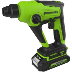 Перфоратор Greenworks GD24SDS1K2 патрон:SDS-plus уд.:1.2Дж аккум.