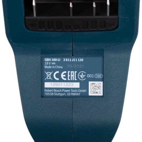 Перфоратор Bosch GBH 180-LI BL патрон:SDS-plus уд.:2Дж аккум. (кейс в комплекте)