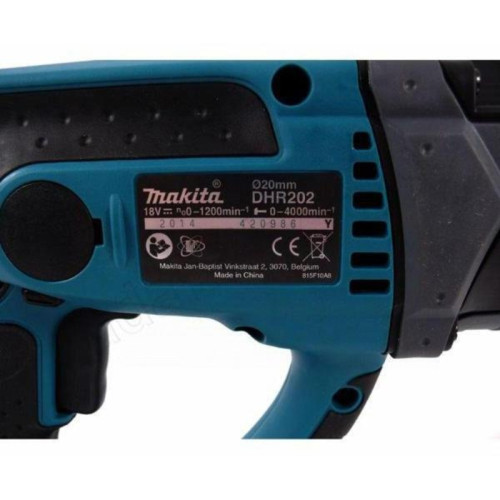 Перфоратор Makita DHR202RF патрон:SDS-plus уд.:1.9Дж аккум. (кейс в комплекте) Перфоратор Makita DHR202RF патрон:SDS-plus уд.:1.9Дж аккум. (кейс в комплекте)