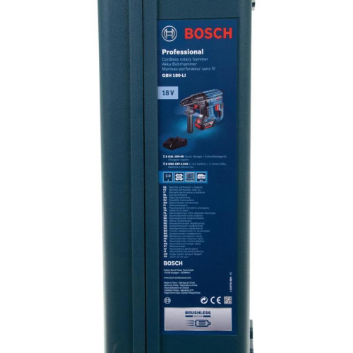Перфоратор Bosch GBH 180-LI BL патрон:SDS-plus уд.:2Дж аккум. (кейс в комплекте)